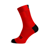 Slight Red Minimalist Crew Socks