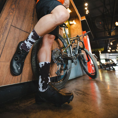 Cow Print Active Crew Socks