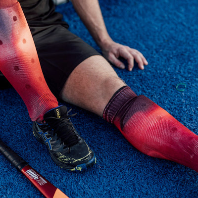 Crimson Heat Hockey Socks