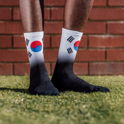 South Korea Flag Crew Socks