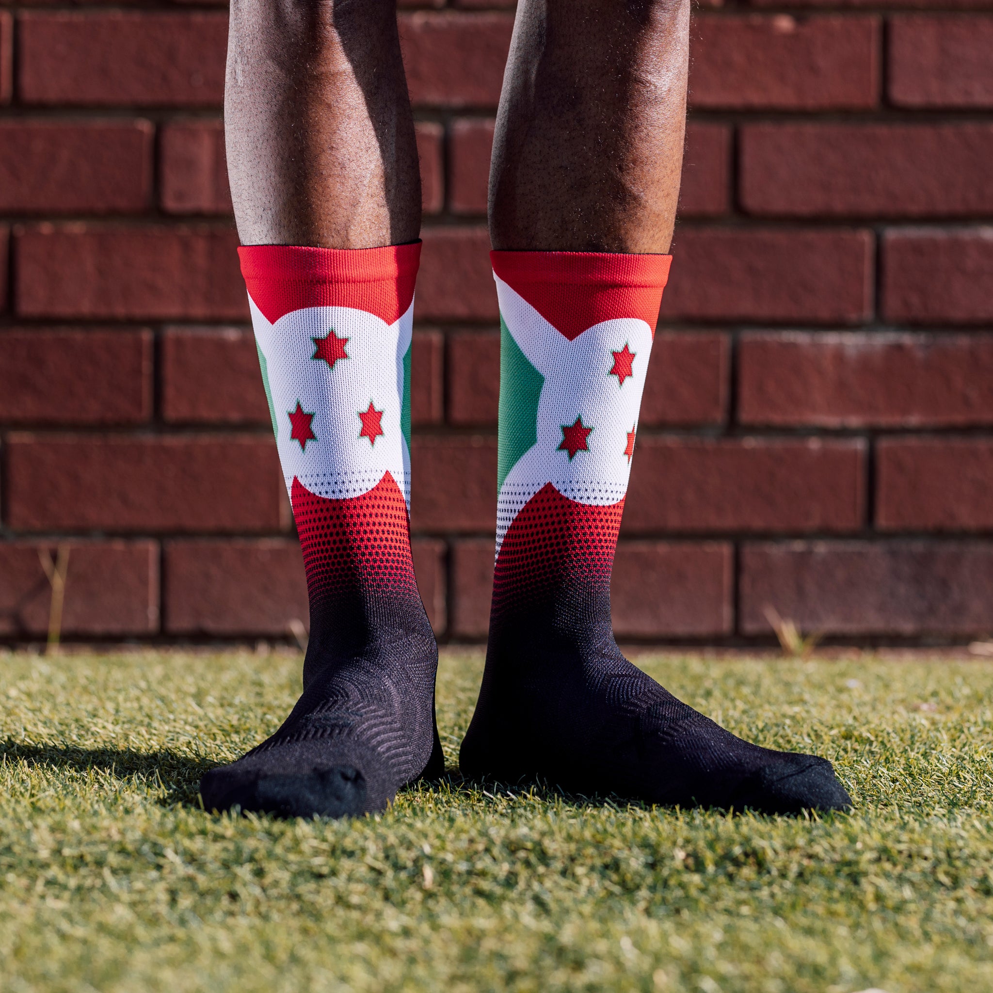 Burundi Flag Crew Socks
