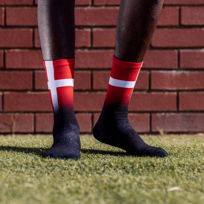 Denmark Flag Crew Socks