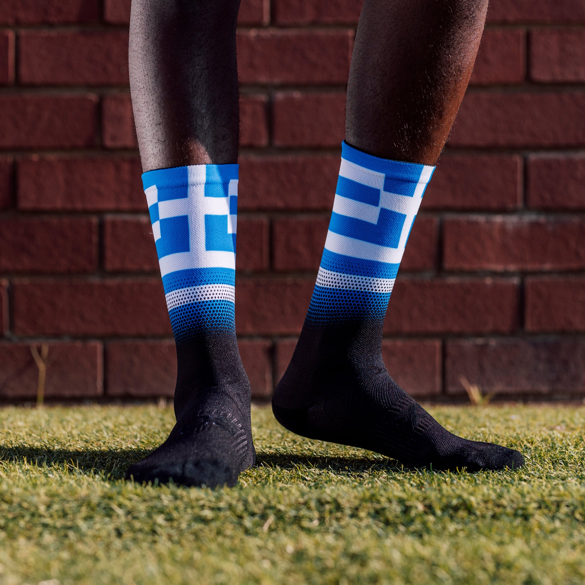 Greece Flag Crew Socks