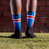 Iceland Flag Socks