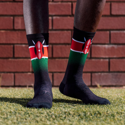 Kenya Flag Crew Socks