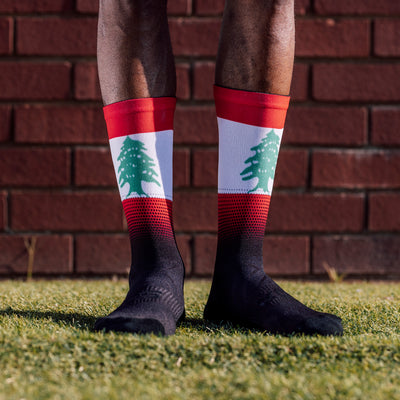Lebanon Flag Crew Socks