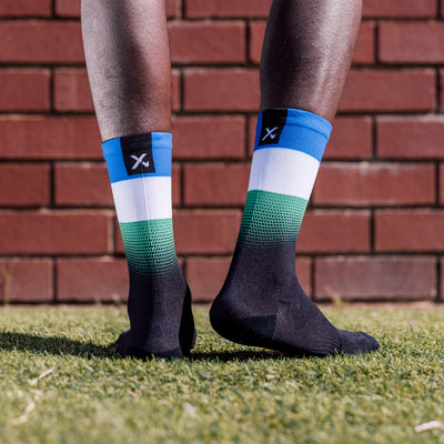 Lesotho Flag Crew Socks