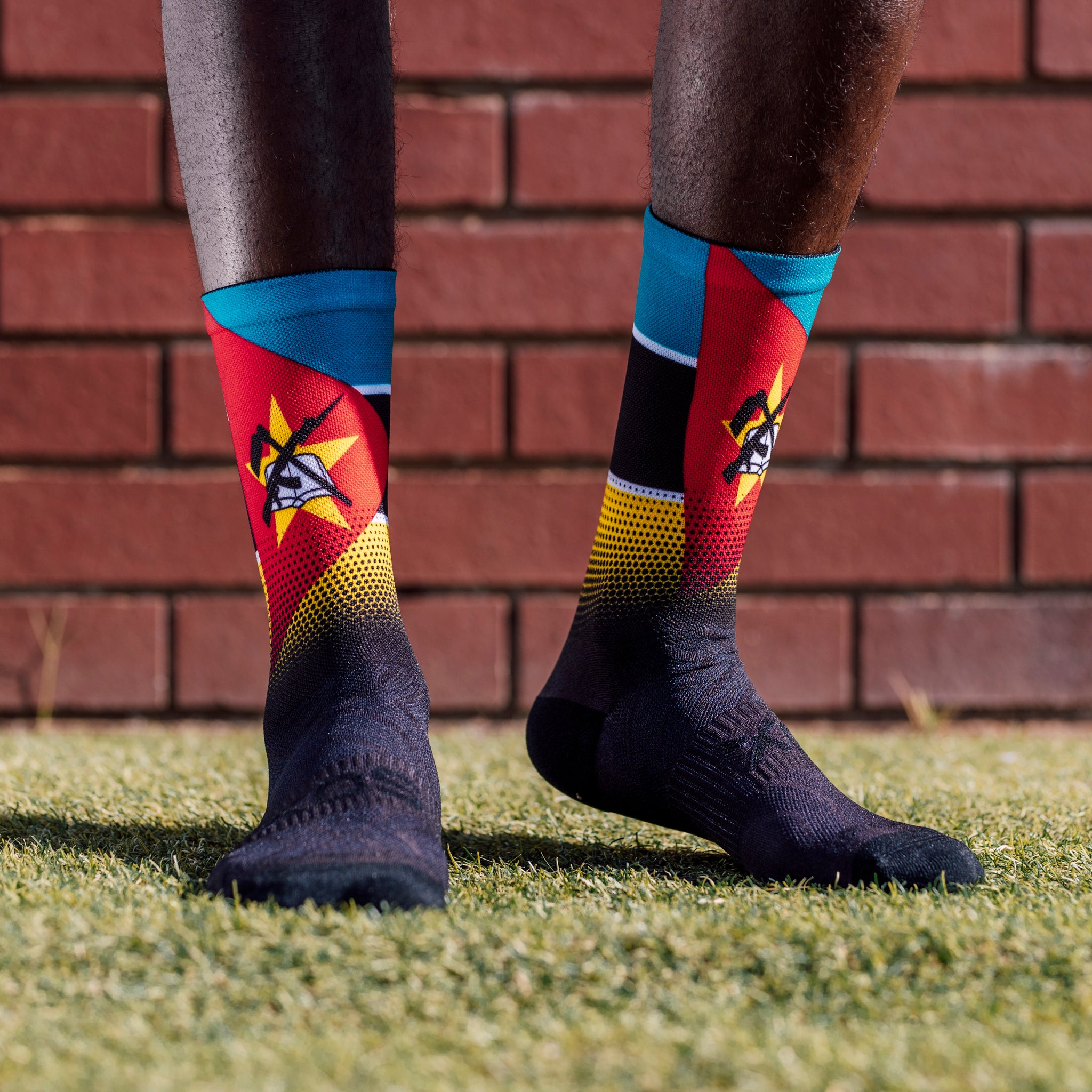 Mozambique Flag Crew Socks