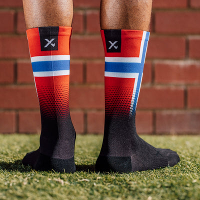 Norway Flag Crew Socks