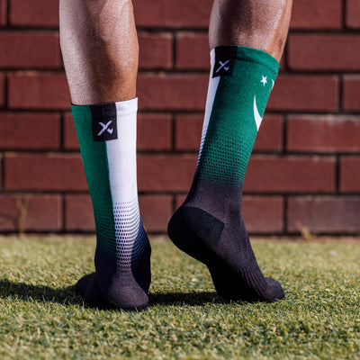 Pakistan Flag Crew Socks