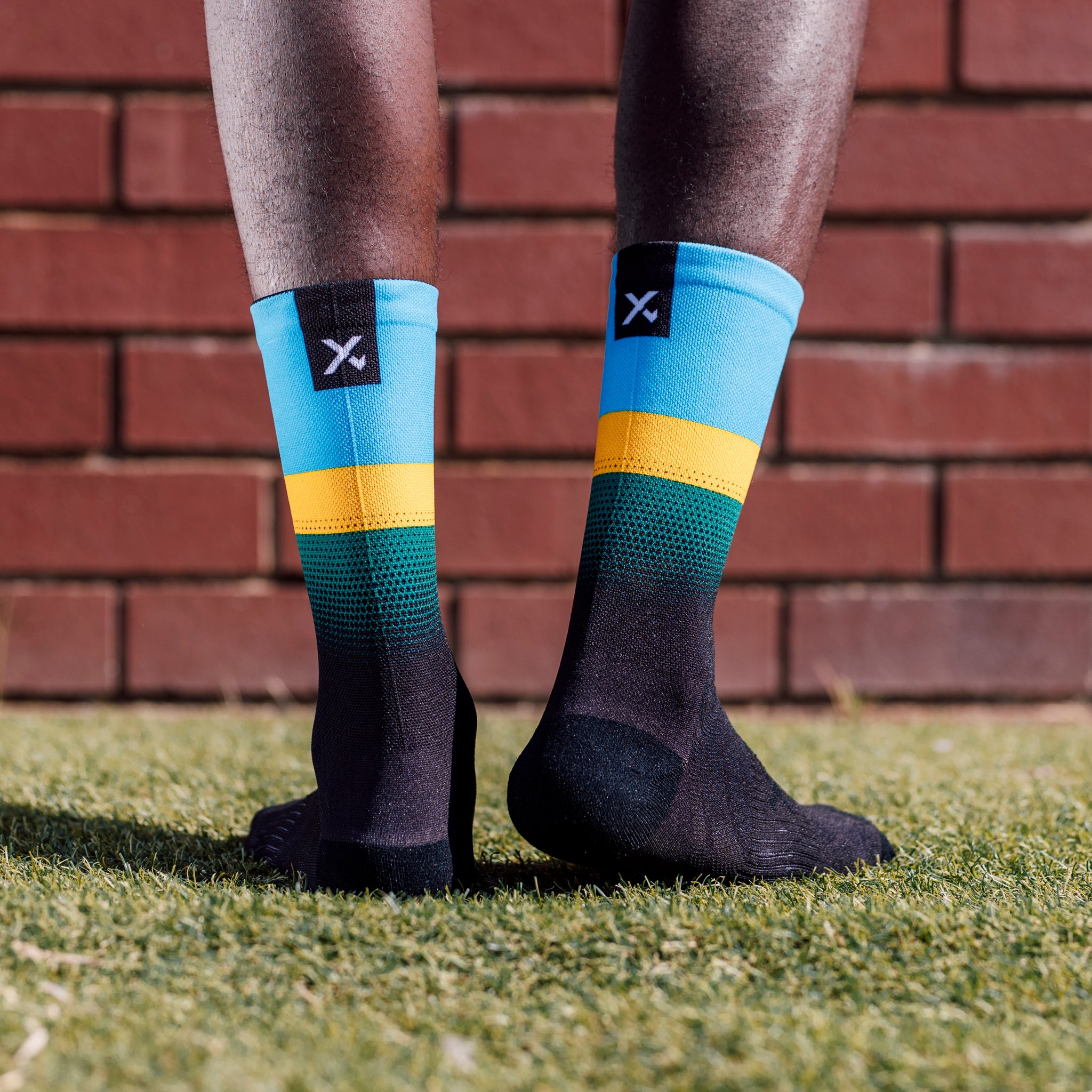 Rwanda Flag Crew Socks