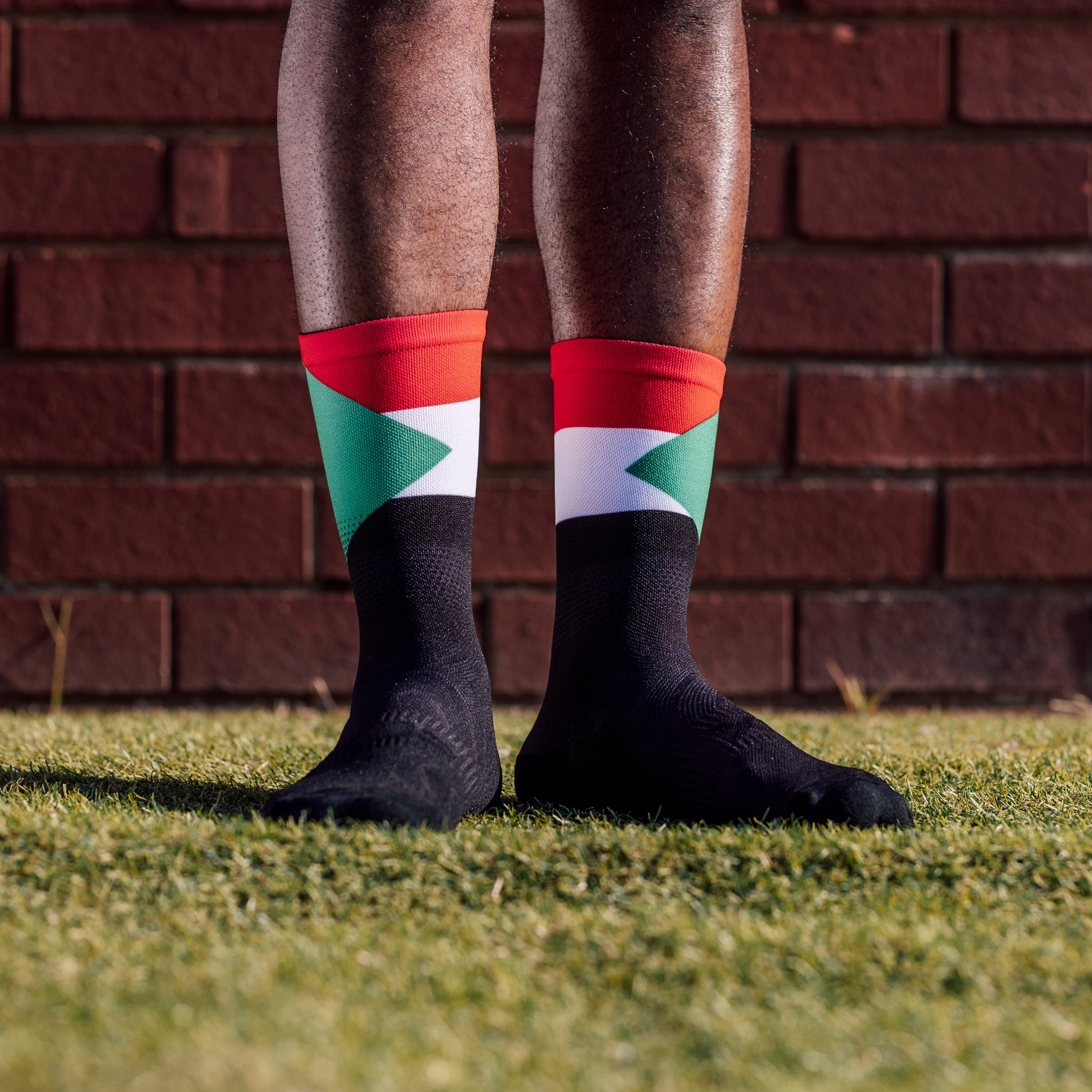Sudan Flag Crew Socks