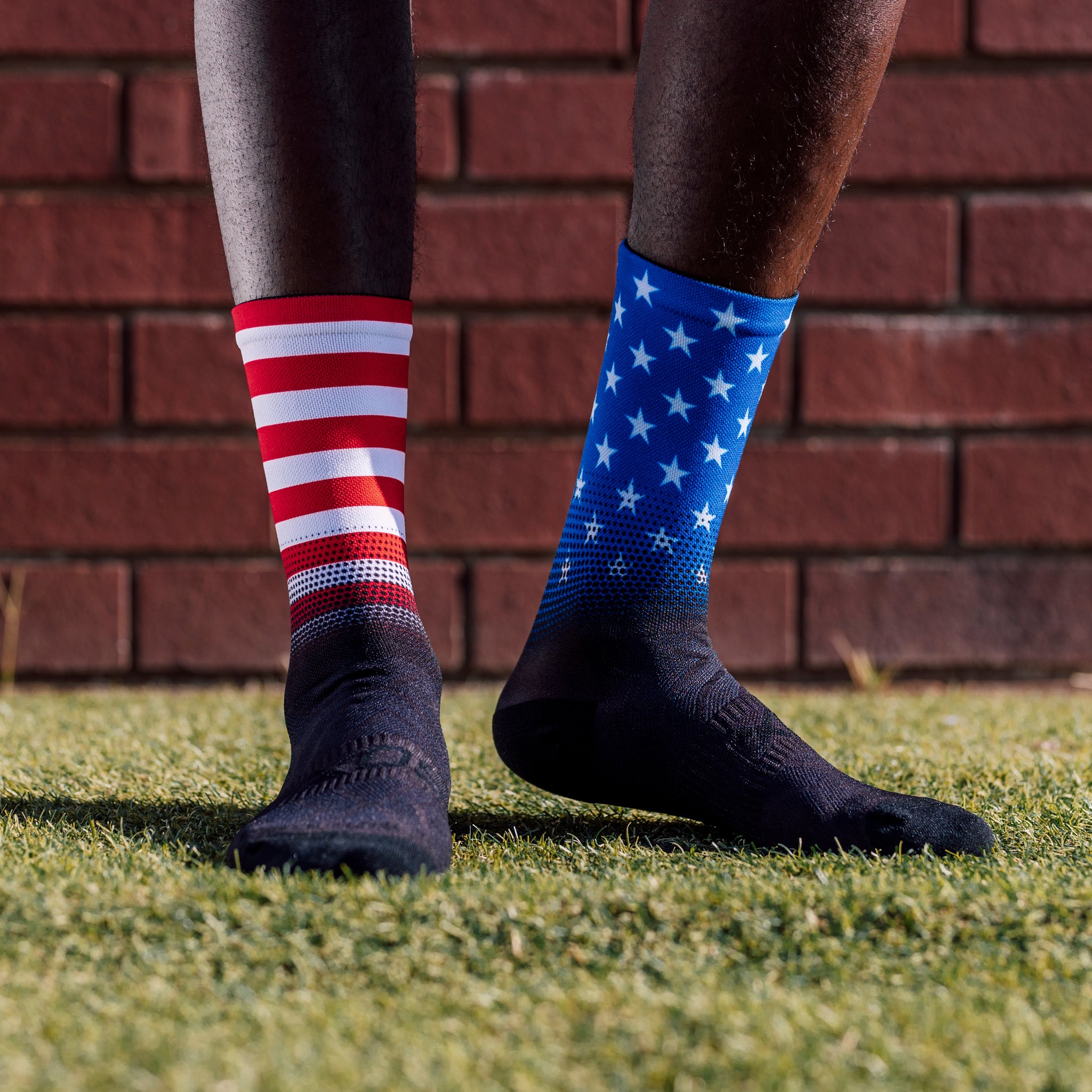 USA Flag Crew Socks