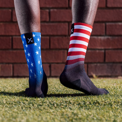 USA Flag Crew Socks