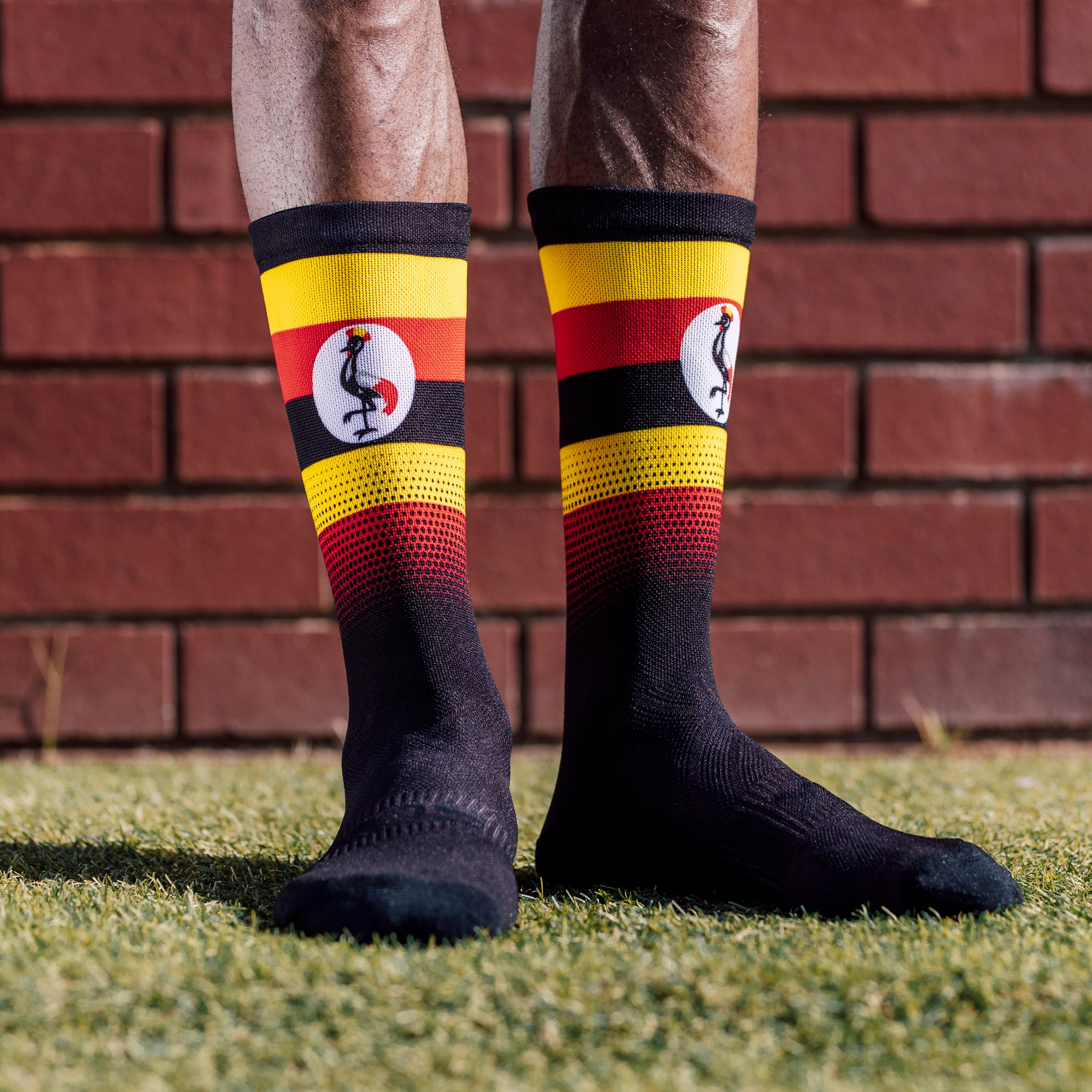 Uganda Flag Crew Socks