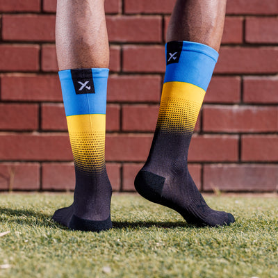 Ukraine Flag Crew Socks