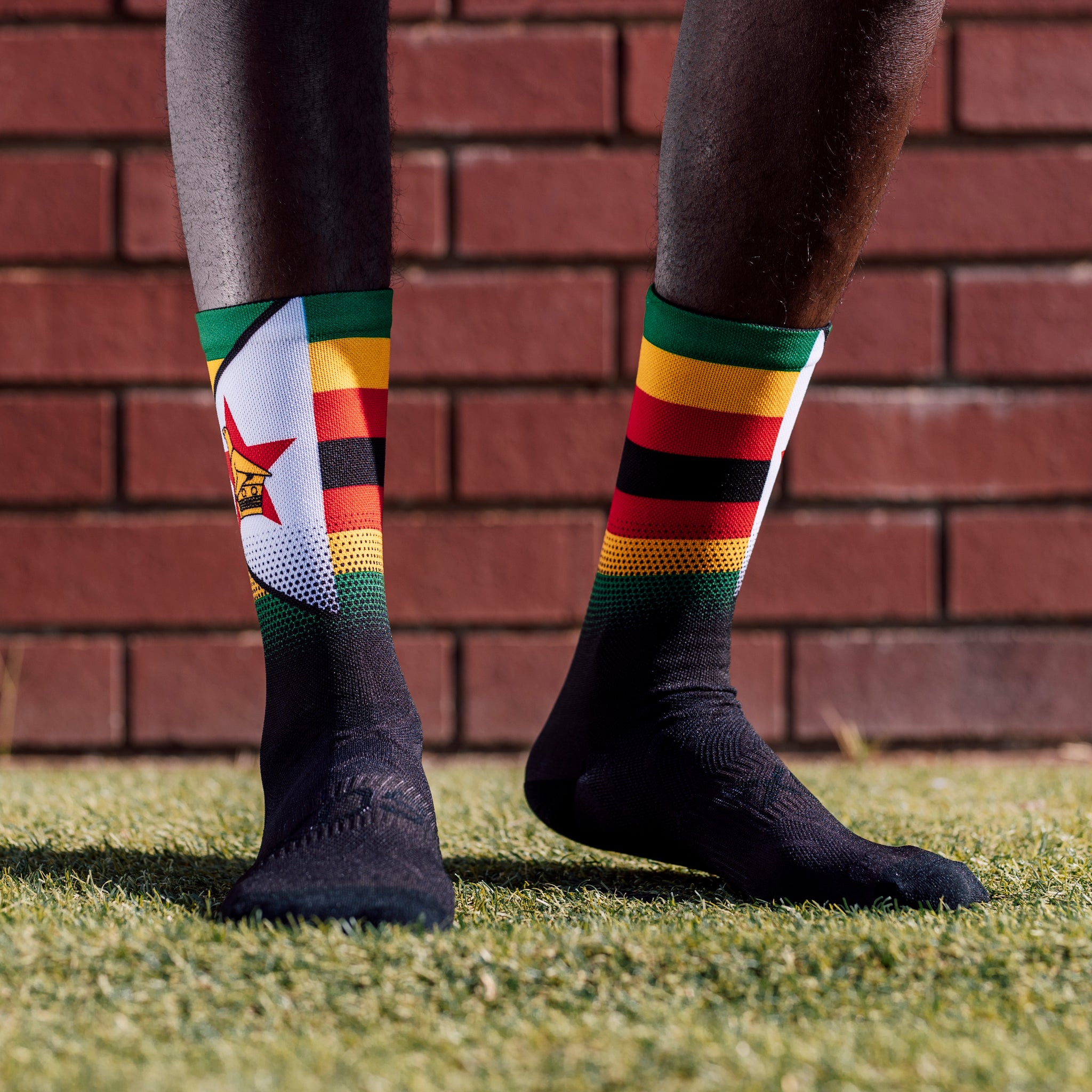 Zimbabwe Flag Crew Socks