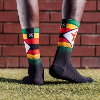 Zimbabwe Flag Crew Socks