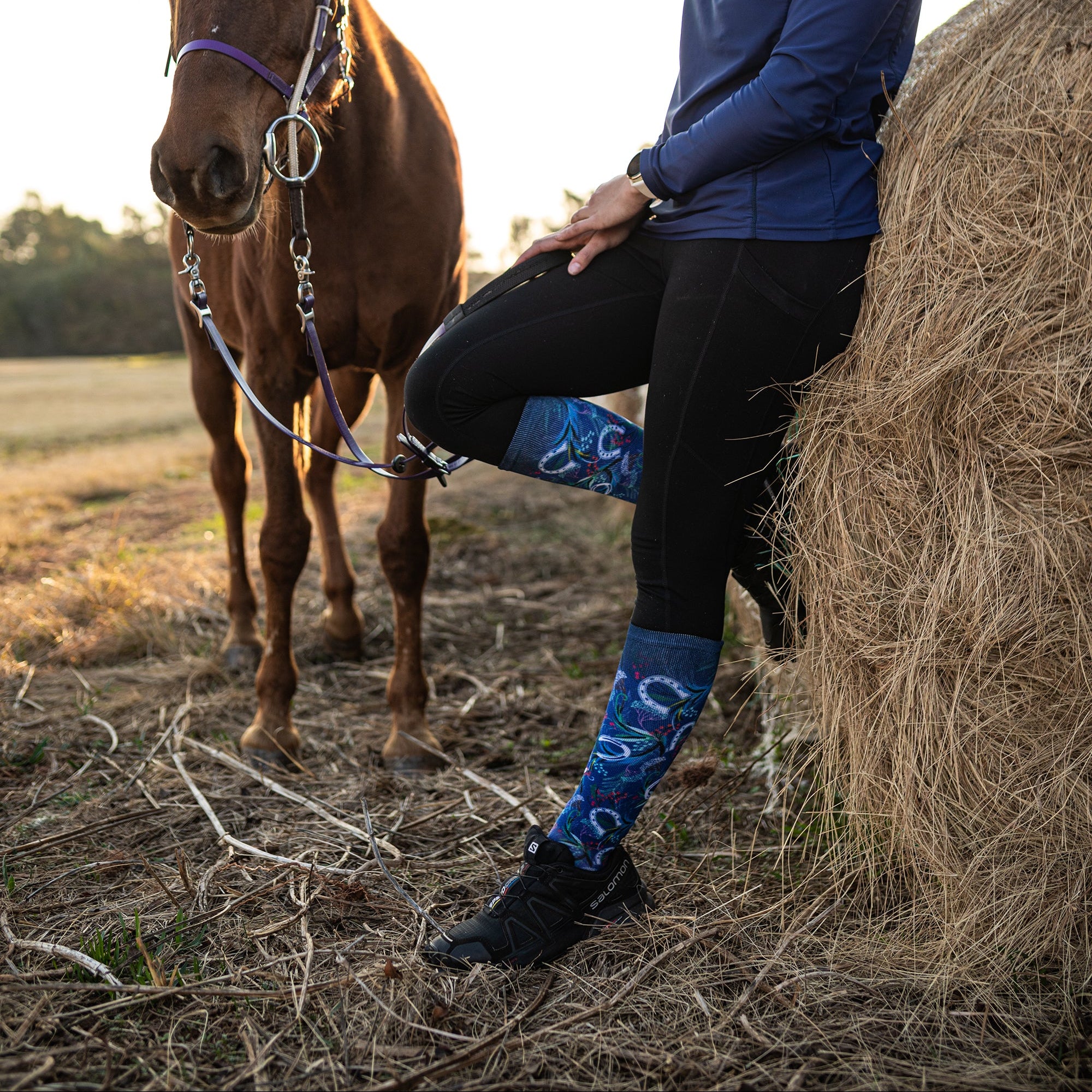 Horseshoe Knee High Socks