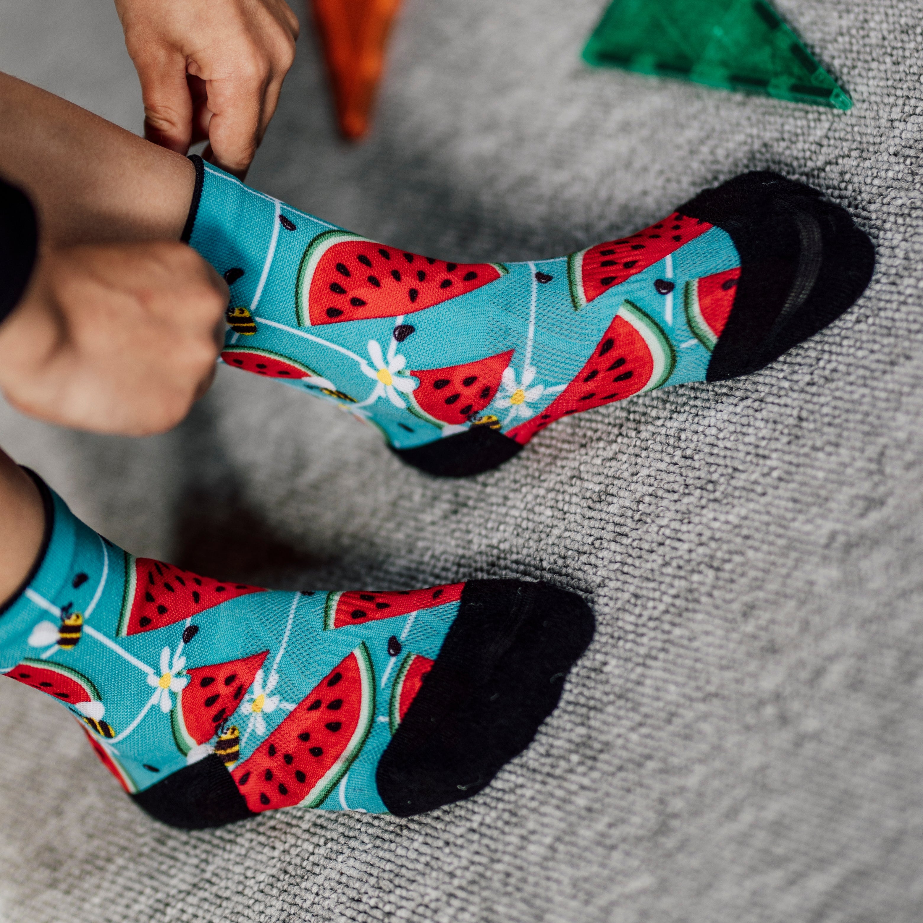 Dots & Fruity Kids Crew Socks Combo