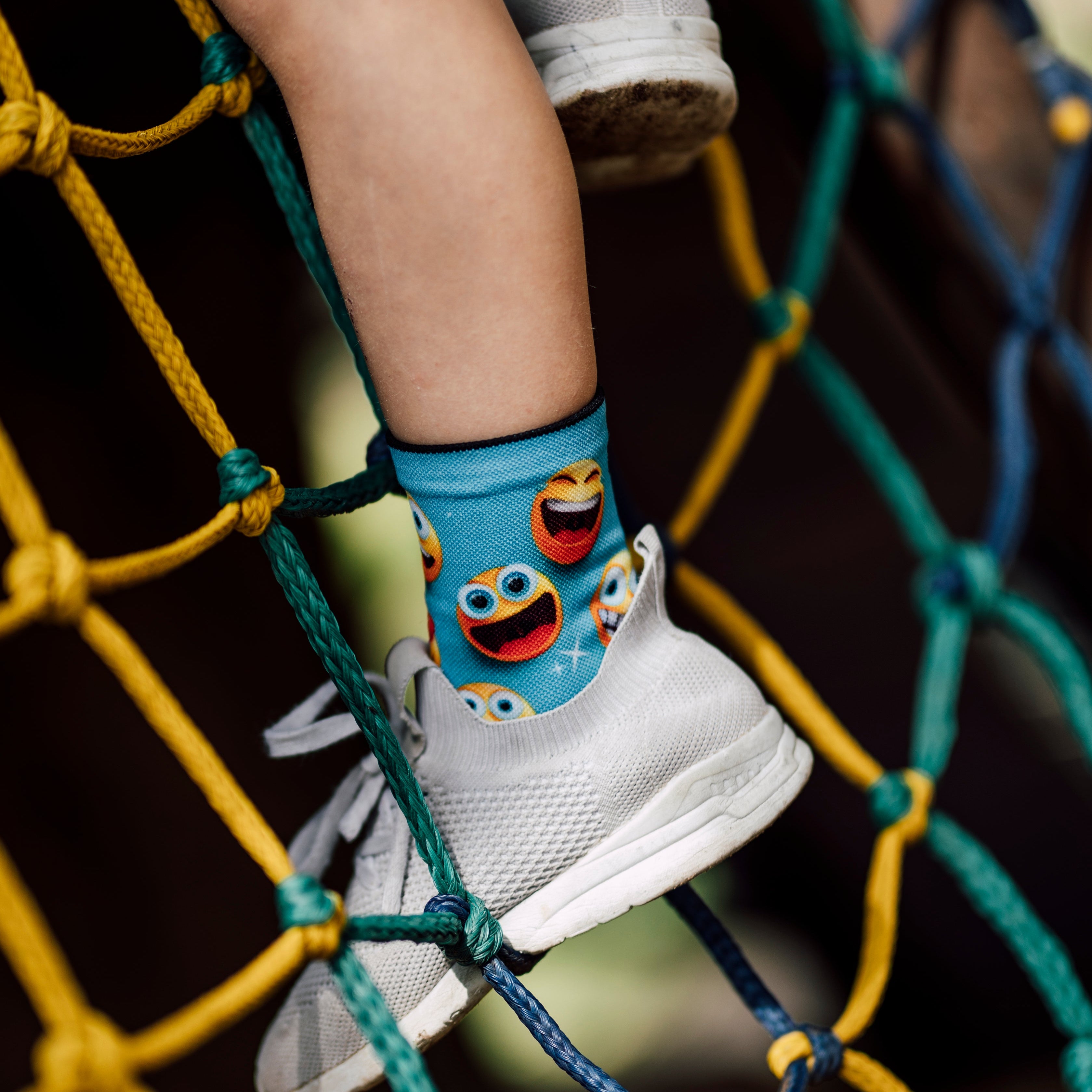 Emoji & Blocks Kids Crew Socks Combo