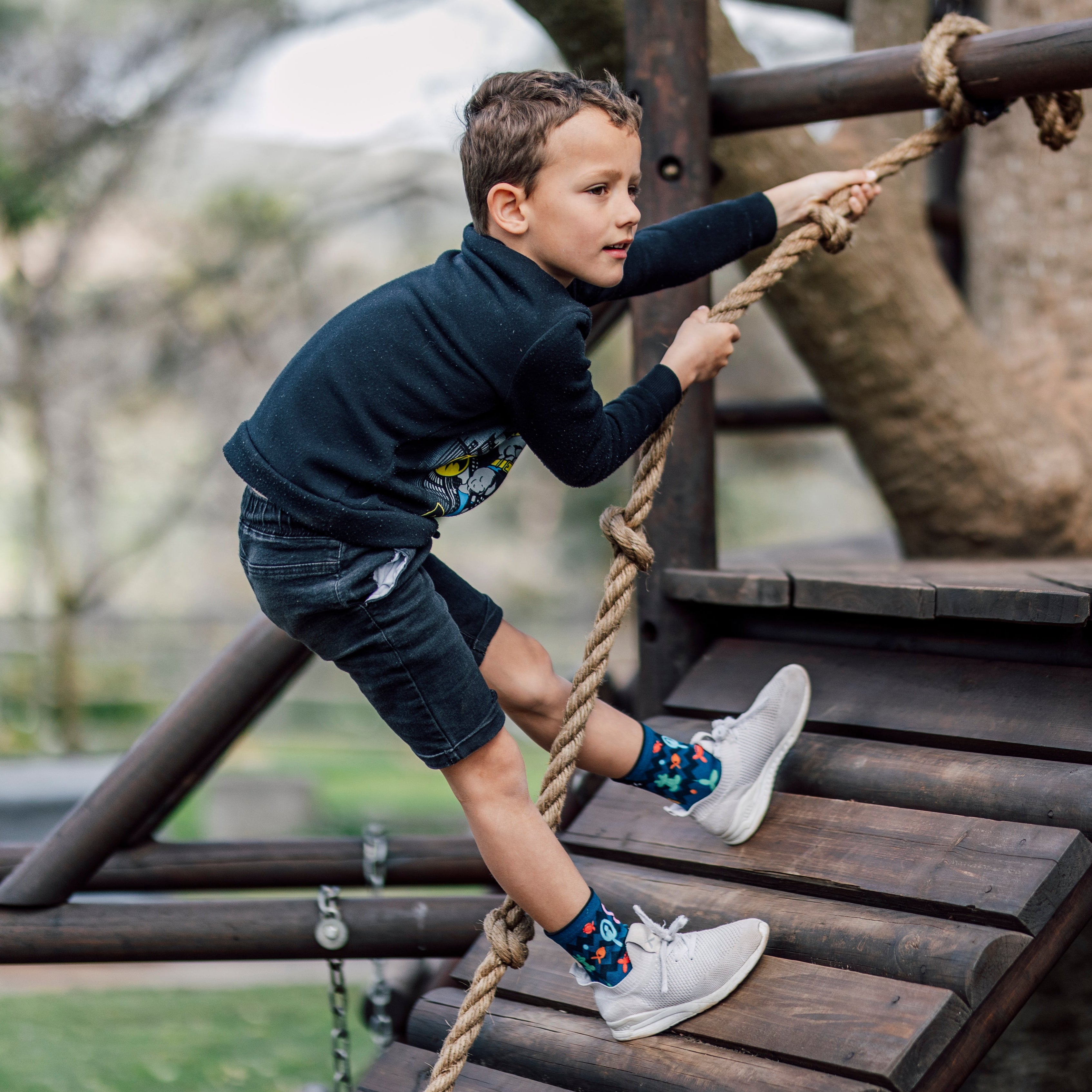 Balloon Animals & Blocks Kids Crew Socks Combo