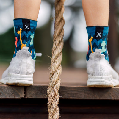 Balloon Animals & Blocks Kids Crew Socks Combo