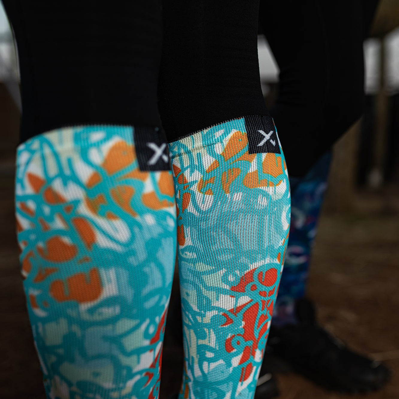 Overlay Knee High Socks