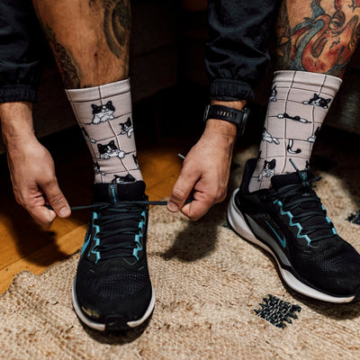 Peekaboo Paws Active Crew Socks