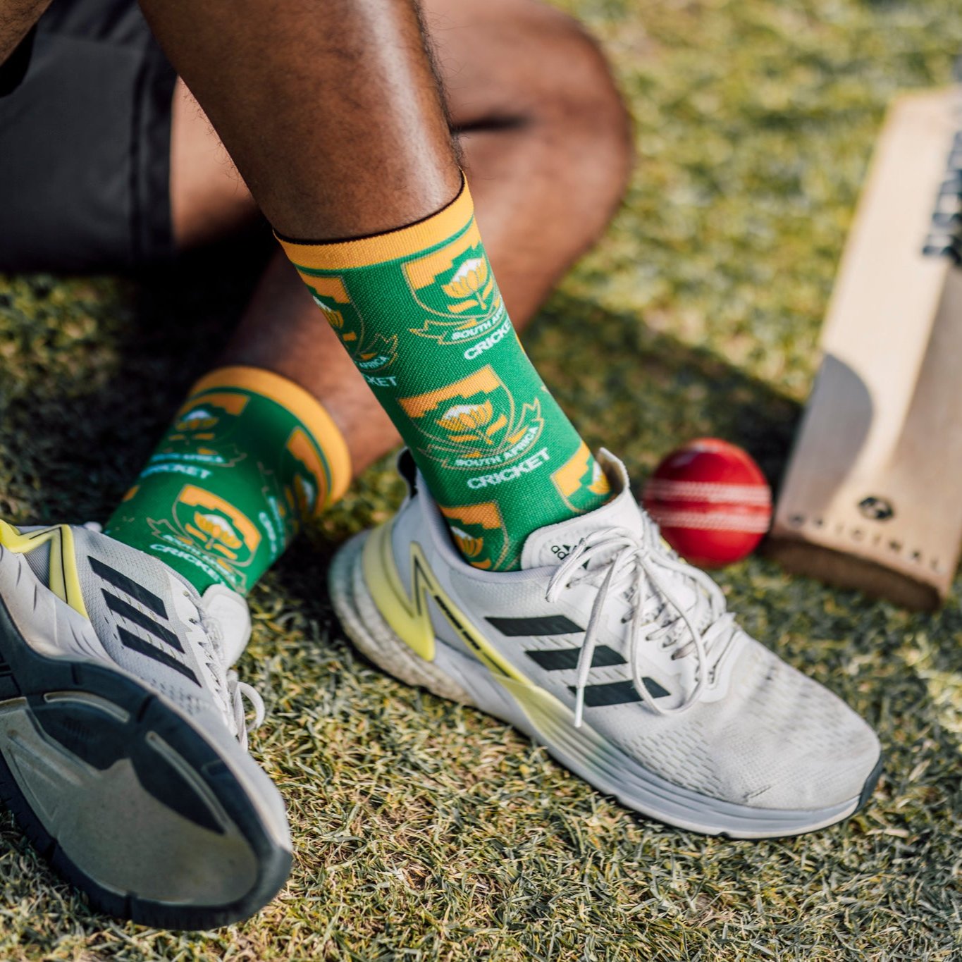 Proteas Cricket Logo Crew Socks – Sox South Africa - Main Image