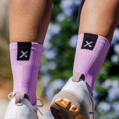 Slight Lilac Minimalist Crew Socks