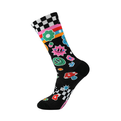Sticker Casual Crew Socks