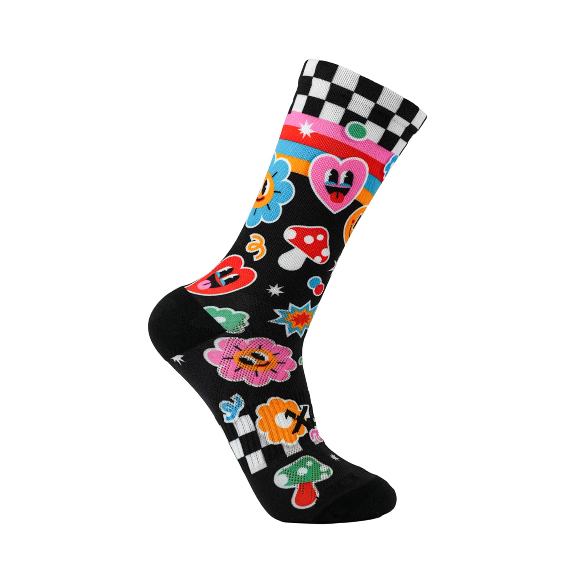 Sticker Casual Crew Socks