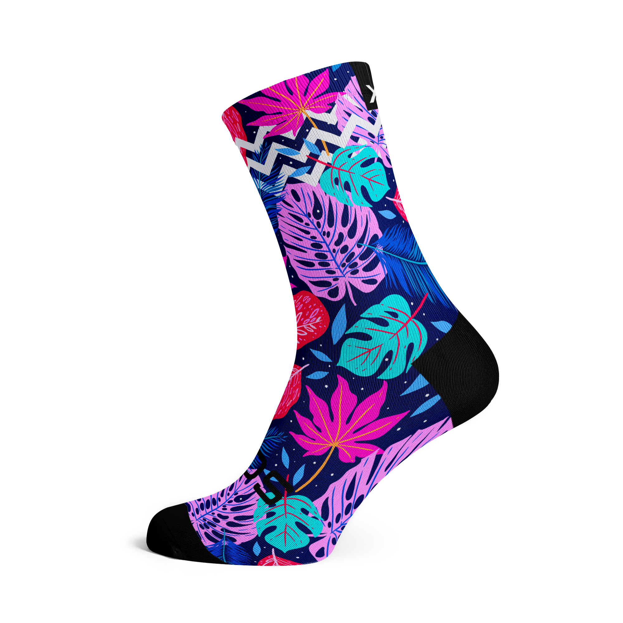 Tropical Nights Casual Crew Socks
