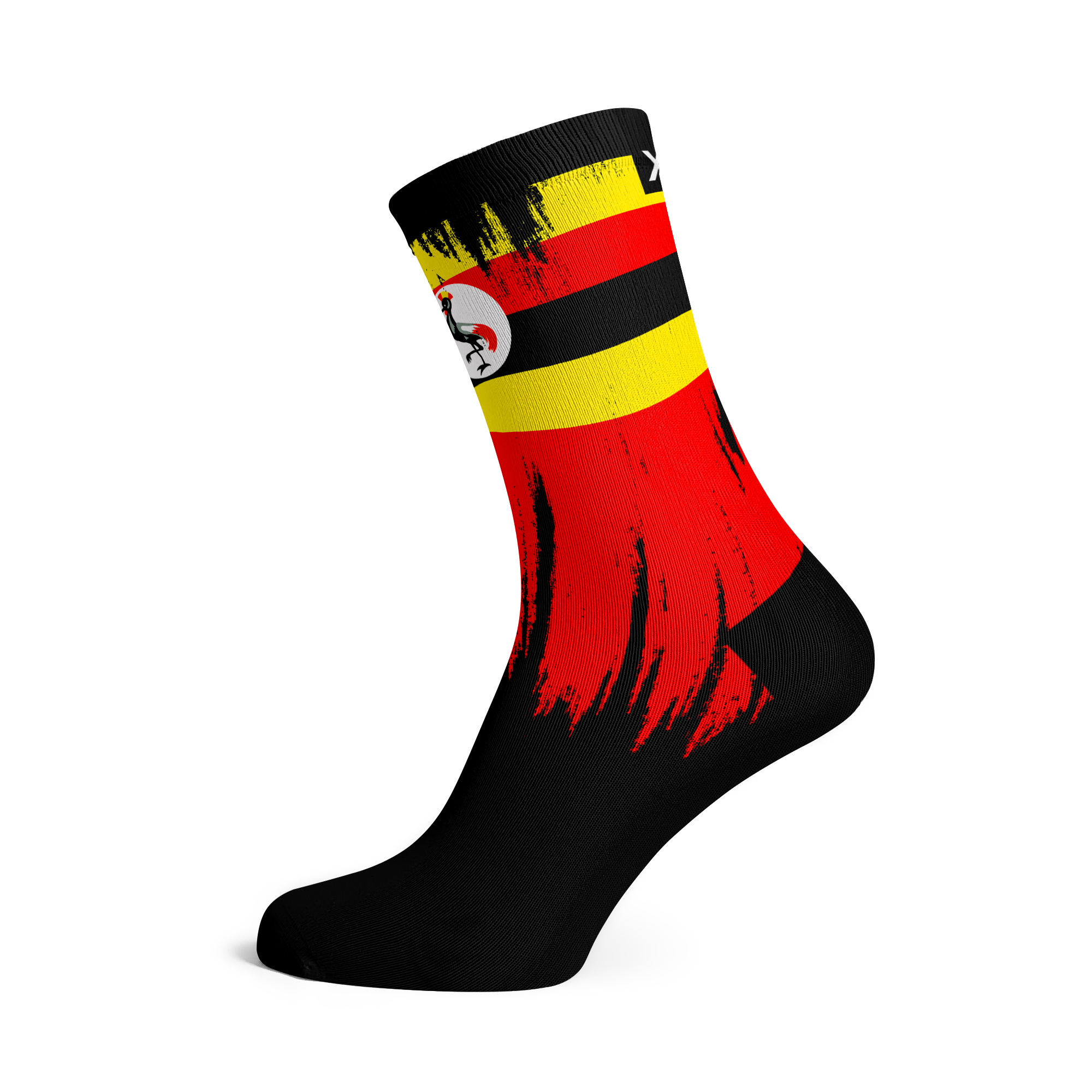 Uganda Splash Flag Crew Socks