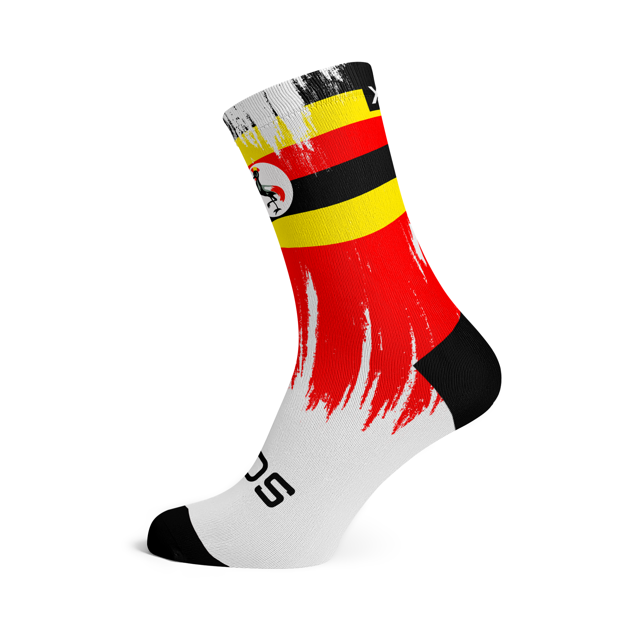 Uganda Splash Flag Crew Socks