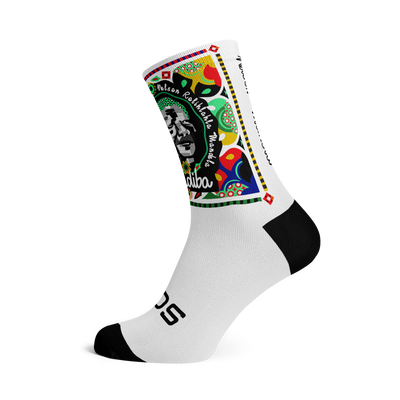 Nelson Mandela Foundation White Crew Socks