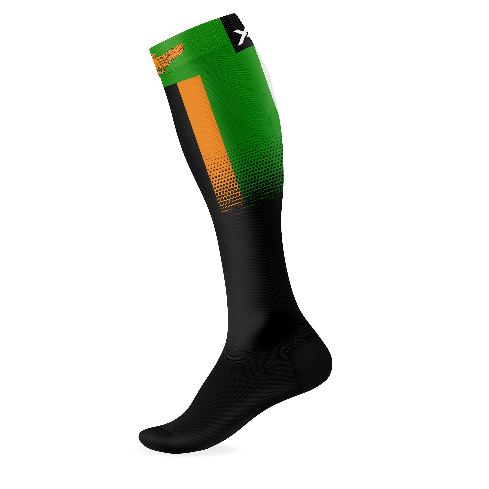 Zambia Flag Knee High Socks