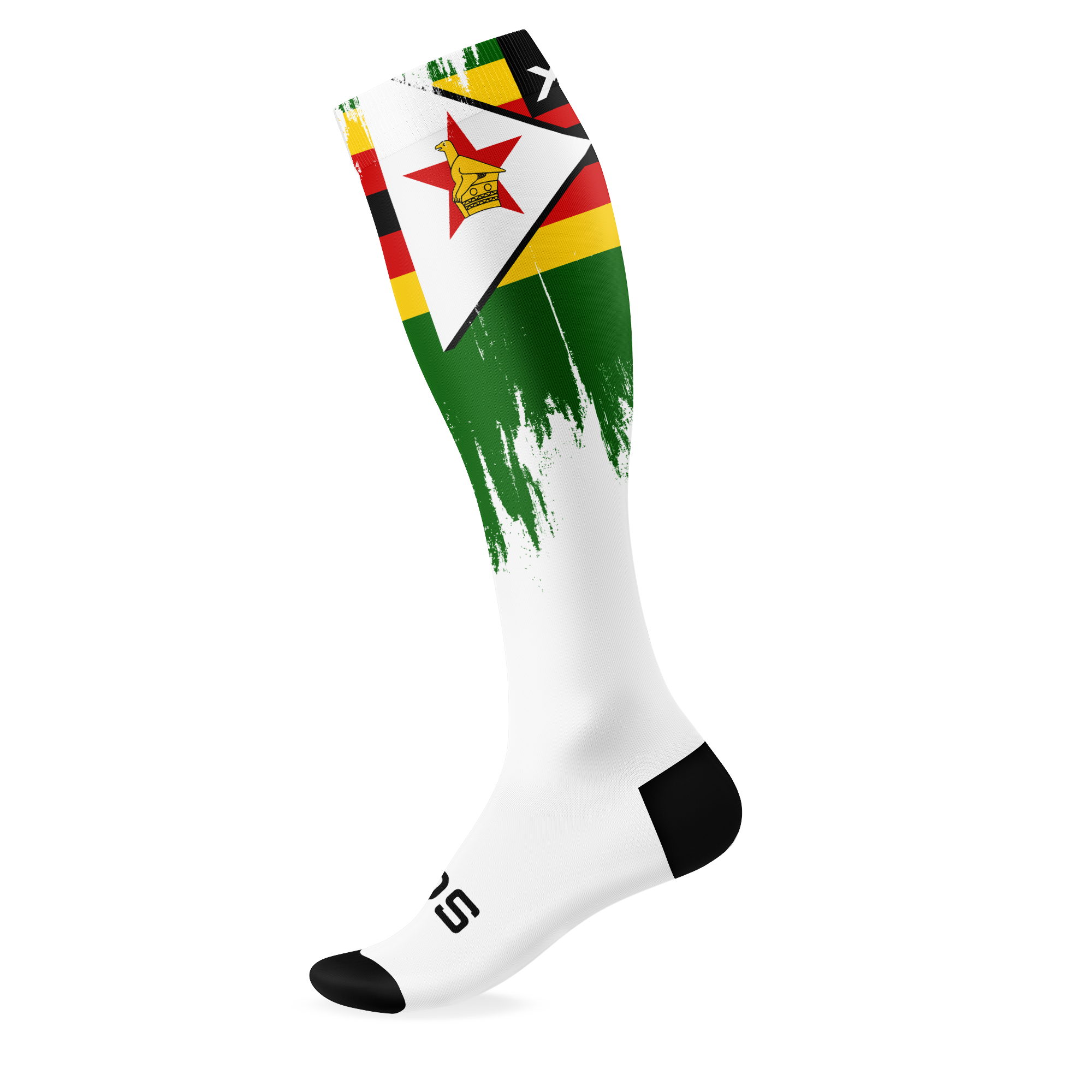 Zimbabwe Splash Knee High Socks