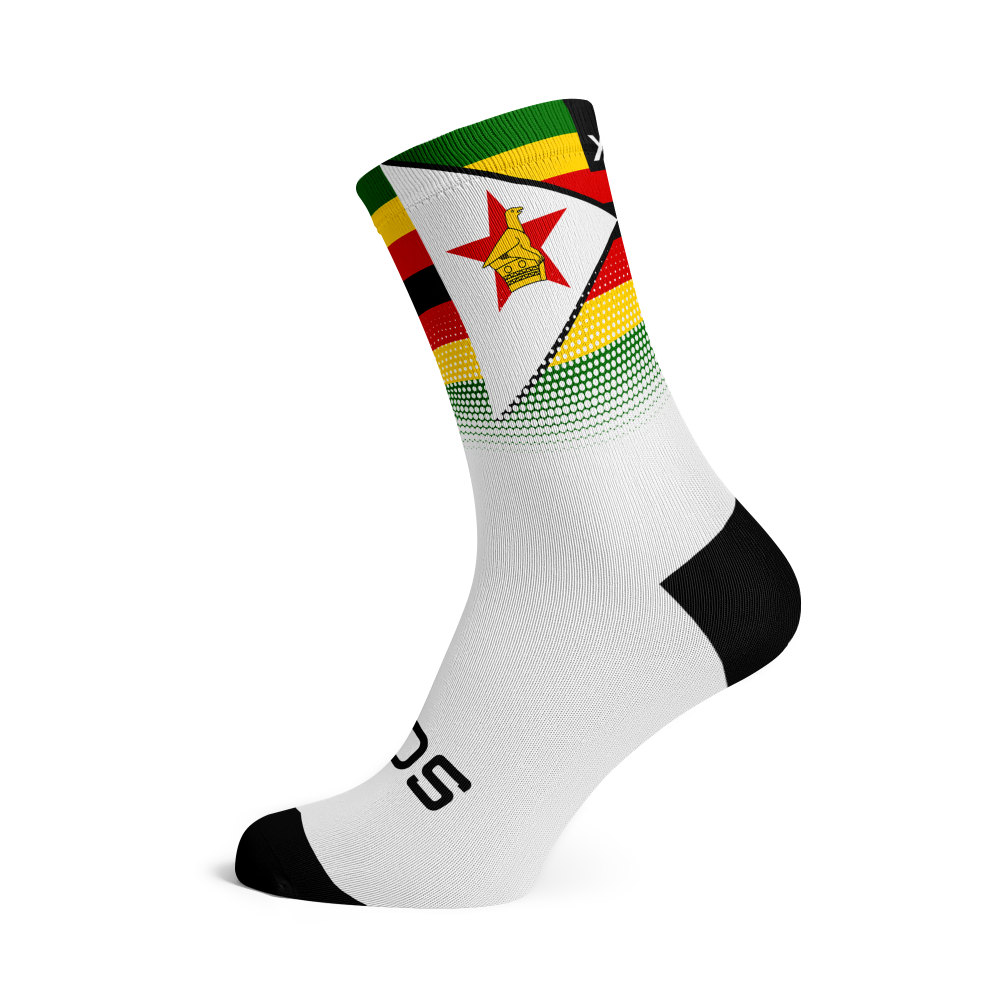 Zimbabwe Flag Crew Socks