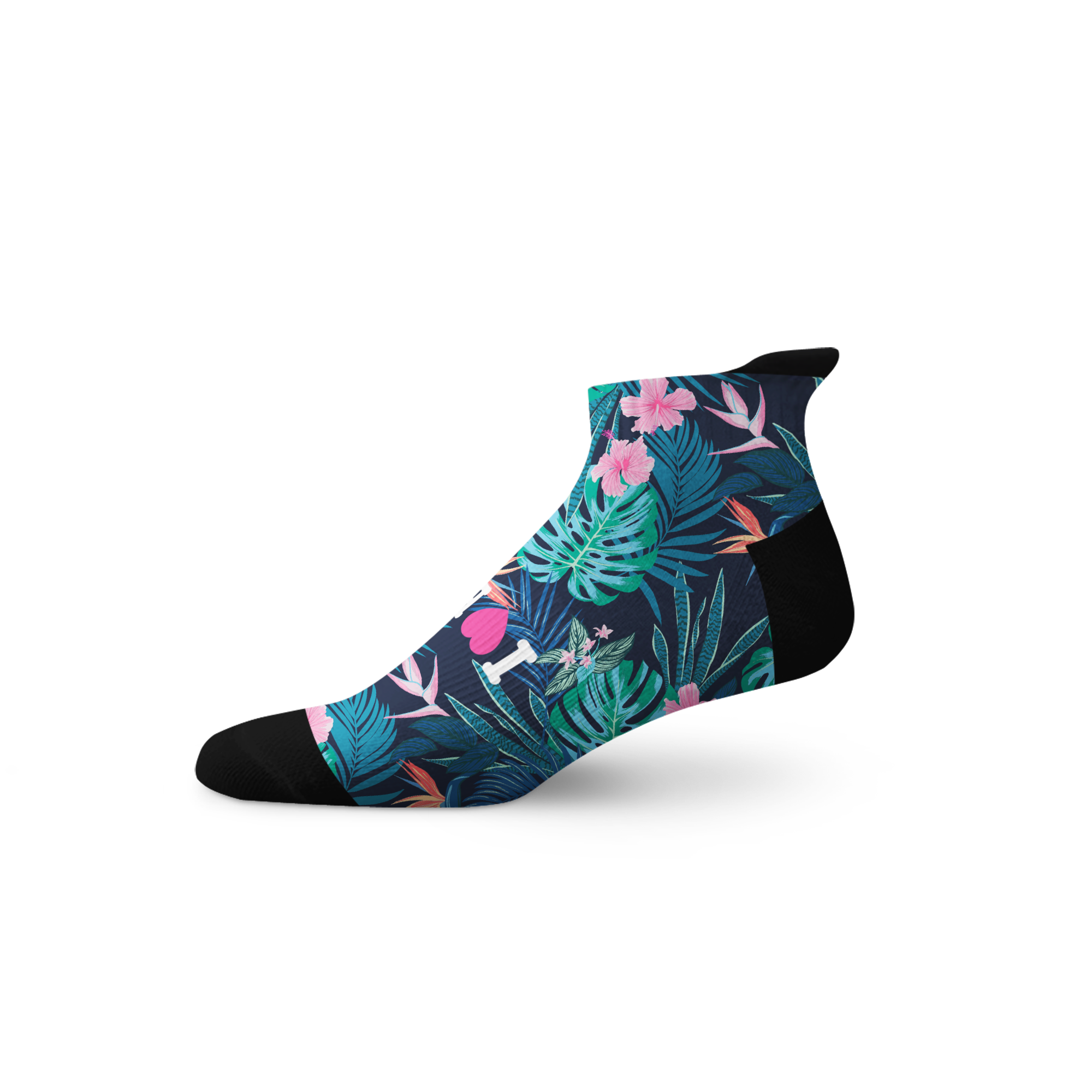 ILoveBoobies Tropical Summer Tab Socks