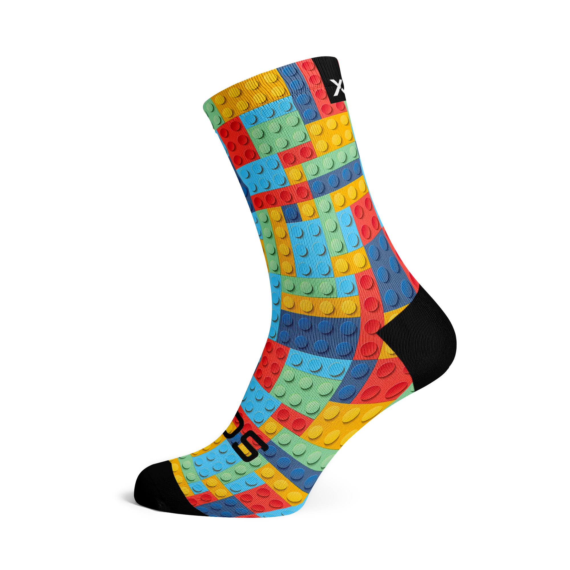 Blocks Casual Crew Socks