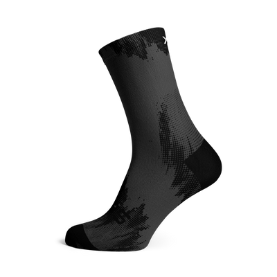 Black Gravel Minimalist Crew Socks