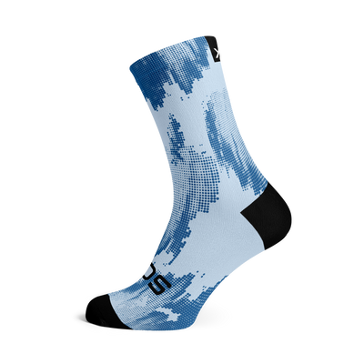 Blue Gravel Minimalist Crew Socks