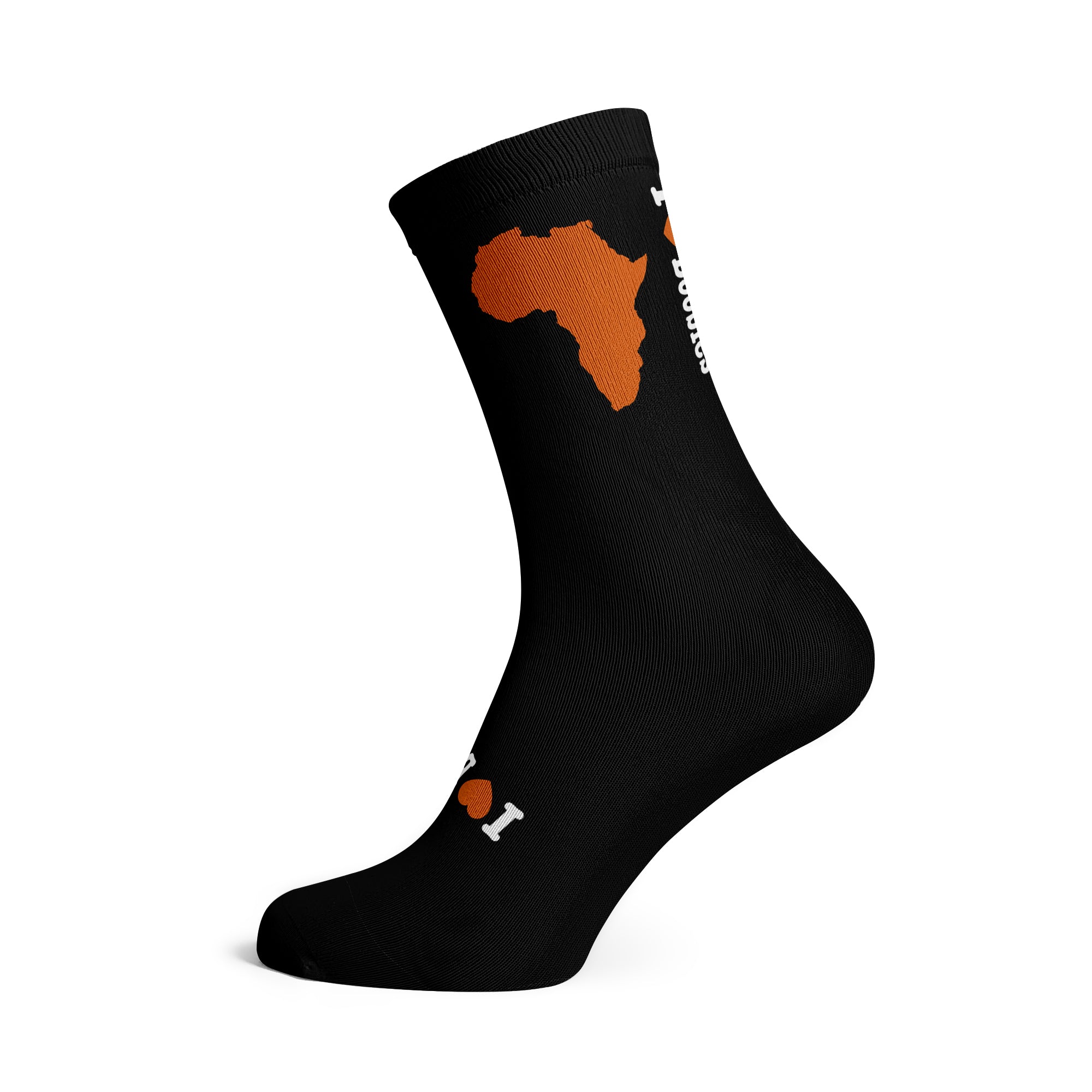 ILoveBoobies Orange Africa Socks