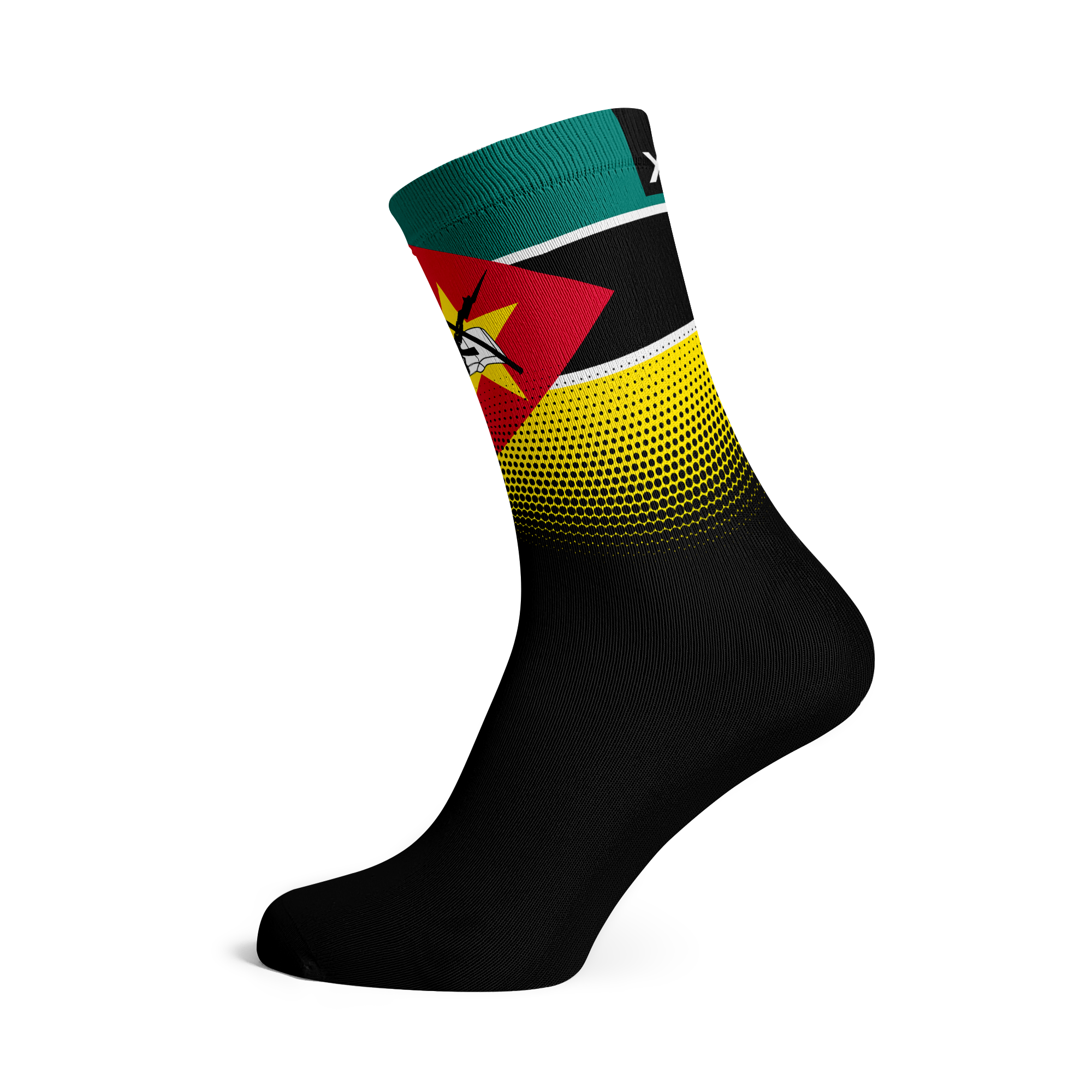 Mozambique Flag Crew Socks