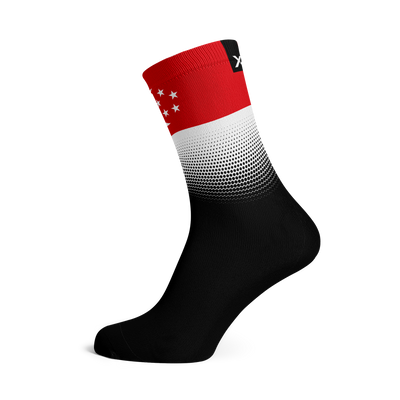 Singapore Flag Crew Socks