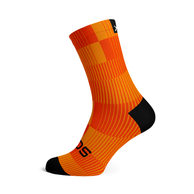 Slight Orange Minimalist Crew Socks