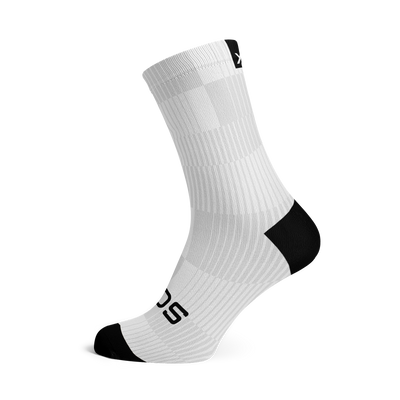 Slight White Minimalist Crew Socks