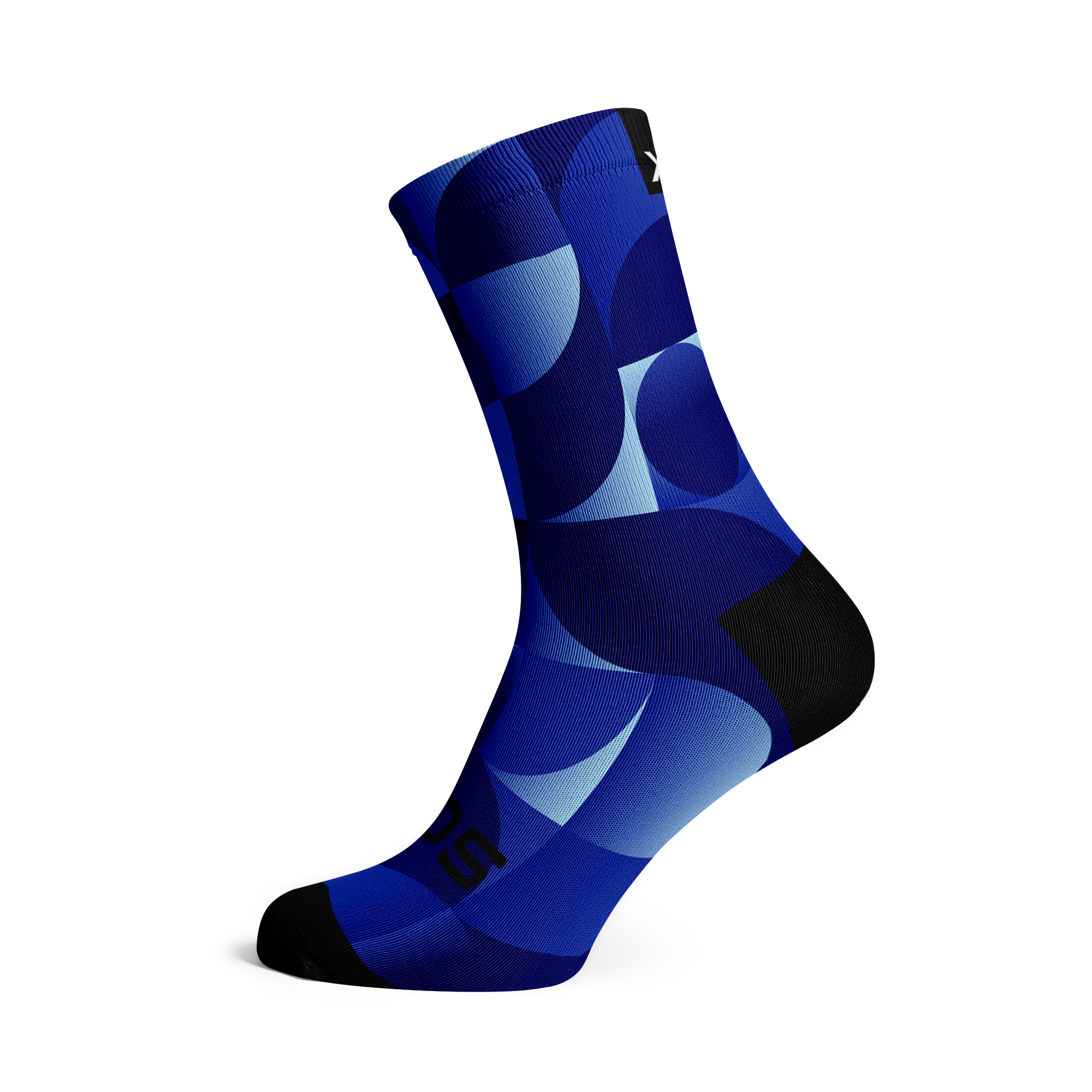 Solid Royal Blue Casual Crew Socks